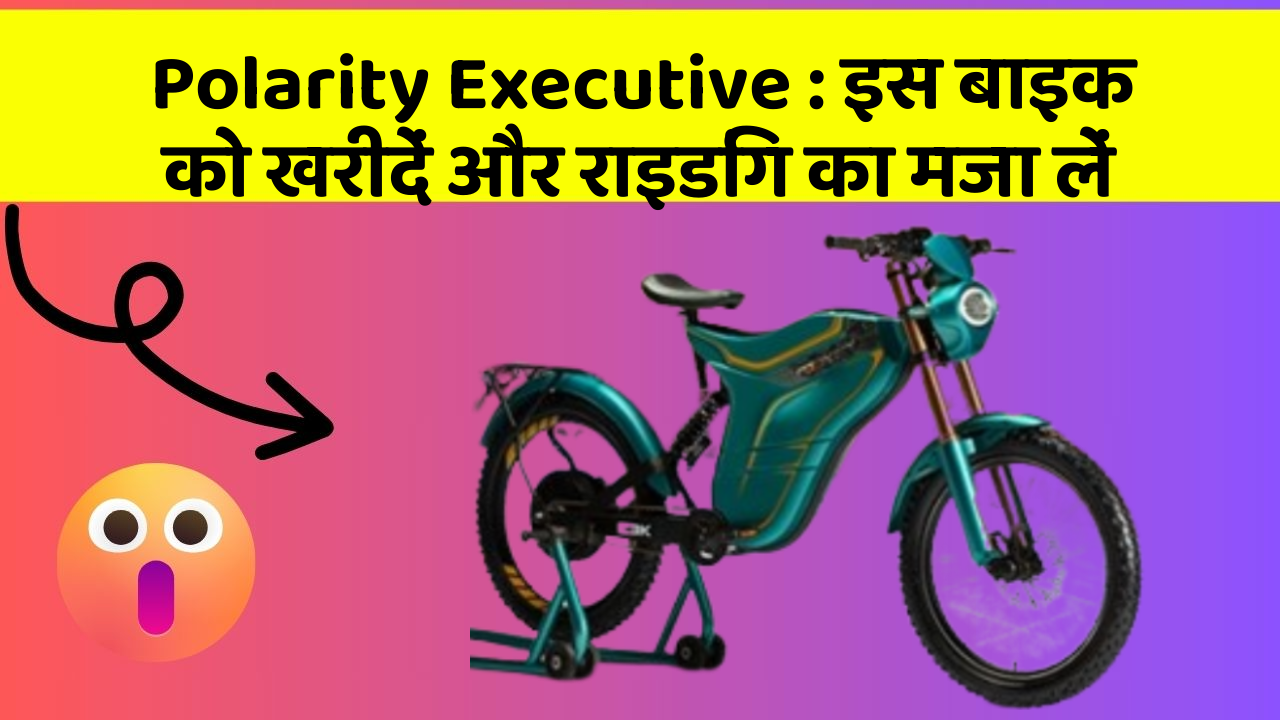 Polarity Executive: इस बाइक को खरीदें और राइडिंग का मजा लें