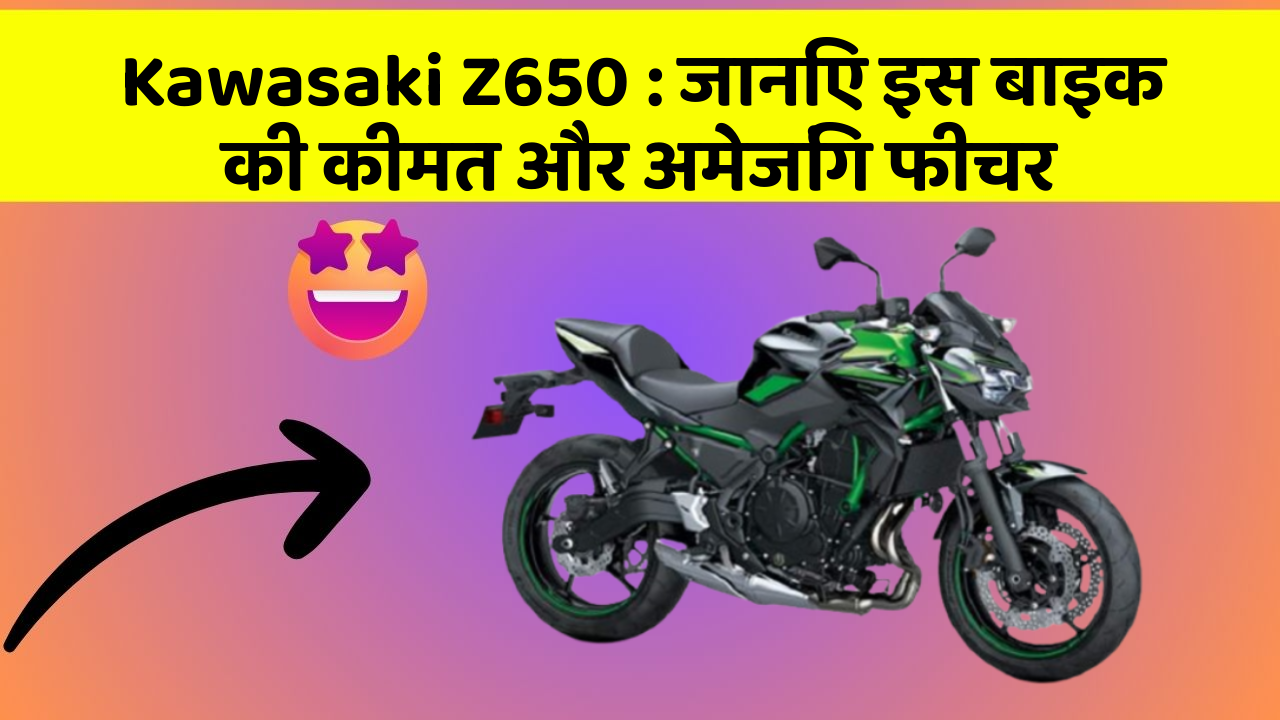 Kawasaki Z650: जानिए इस बाइक की कीमत और अमेजिंग फीचर